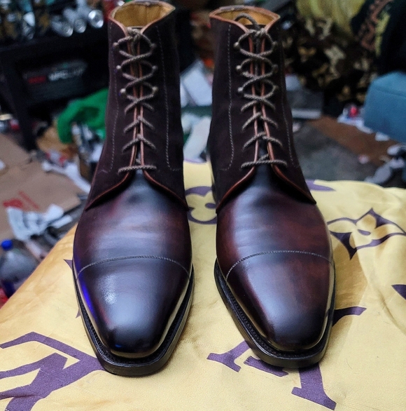 Antonio Meccariello Lace Up Derby Boots - Picture 2 of 14